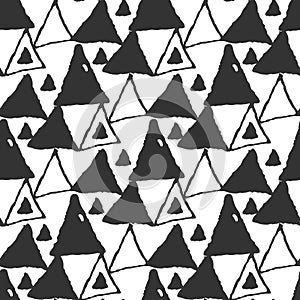 Abstract doodle seamless pattern. hand drawn