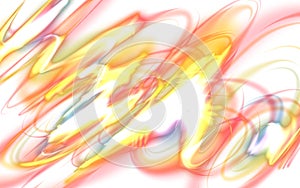 Abstract doodles, luminous and multicolored. For a light background