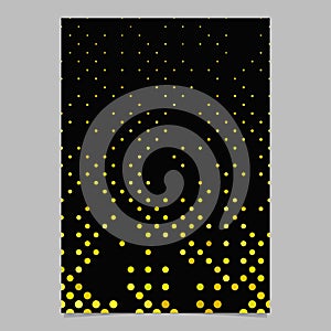 Abstract dot pattern background flyer template