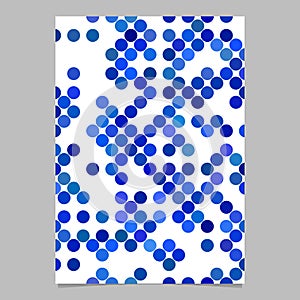 Abstract dot pattern background page template - vector design