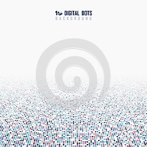 Abstract dot pattern design of multicolor decorative cover background. illustration vector eps10