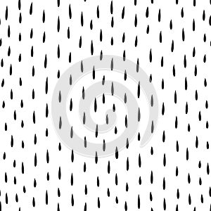 Abstract dot pattern. Water drop seamless ornament. Raindrop ornamental background