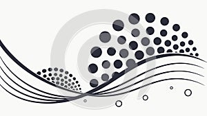 Abstract Dot Pattern Wave Vector Background Design, vector design Generative AI