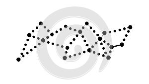 Abstract Dot-to-Dot Network Pattern, Connectivity and Data Flow, vector design Generative AI