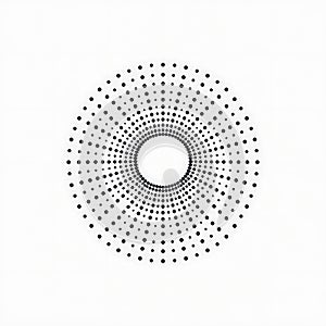 Abstract Dotted Circle Pattern