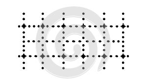 Abstract Dotted Grid Pattern, Minimalist Tech Background, vector design Generative AI