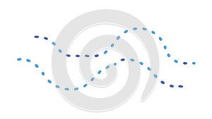 Abstract Dotted Lines Data Flow Network Connectivity, vector design Generative AI
