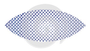 Abstract Dotted Oval Pattern Digital Texture Vector, vector design Generative AI