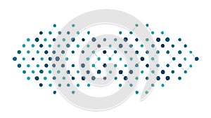 Abstract Dotted Pattern, Blue Gradient Texture Design, vector design Generative AI