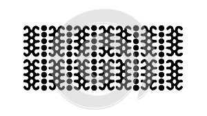 Abstract Dotted Pattern Vector Icon, Texture Digital Art, vector design Generative AI