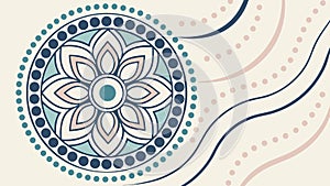 Abstract Dotwork Mandala Decorative Pattern Vector, vector design Generative AI