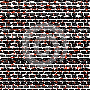 Red and Black Abstract Drawn Blood Wall photo