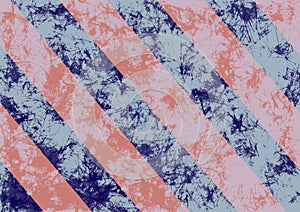 Abstract drawn grunge background in pink colors with diagonal stripes.