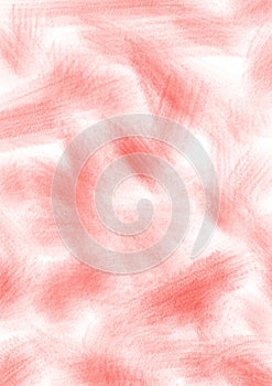 Abstract drawn textured background with brushstrokes in red colors.