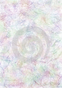 Abstract drawn watercolor background in blue, pink and violet colors.