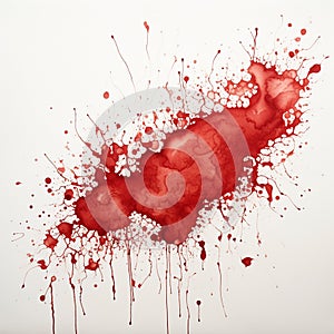 Abstract drip with splats and drips of paint