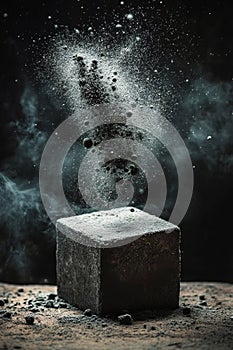 Abstract Dust Explosion from a Dark Cube