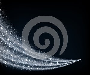 Abstract dust glitter star wave background