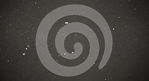 Abstract Dust Particles Floating in Dark Space