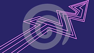 Abstract Dynamic Arrow Pointing Upwards, Progress, vector design Generative AI