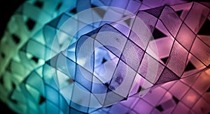 Vibrant Geometric Mesh Gradient Background