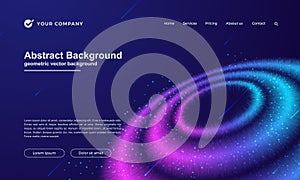 Abstract, dynamic background for your landing page or web page design