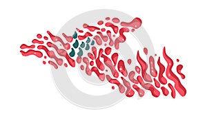 Abstract Dynamic Flames and Fire Elements, vector design Generative AI