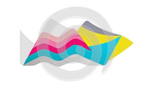 Abstract Dynamic Geometric Shapes with Gradient, vector design Generative AI