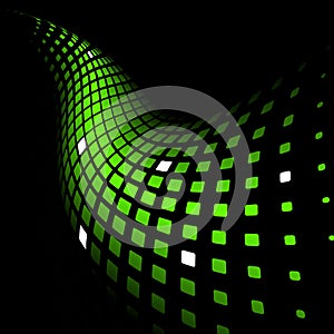 Abstract dynamic green background