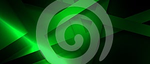 Abstract Dynamic green Background with Various Shape Design