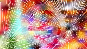 Abstract Dynamic Irregular Lines Colorful Background