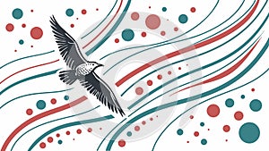 Abstract Dynamic Lines Geometric Pattern Vector, vector design Generative AI