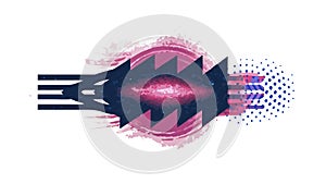 Abstract Dynamic Lines and Sharp Geometric Shapes, vector design Generative AI
