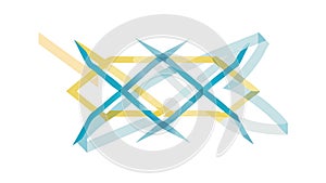 Abstract Dynamic Multi-Colored Lines Pattern, vector design Generative AI