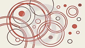 Abstract Dynamic Overlapping Circular Patterns, vector design Generative AI