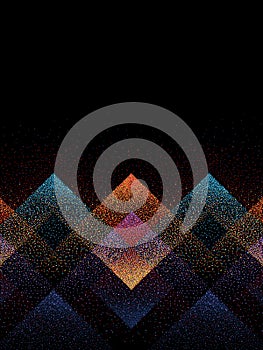 Abstract dynamic  pattern. Multicolor   motion geometric shapes, overlapping background.