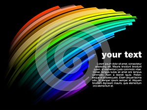 Abstract dynamic rainbow design