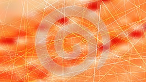 Abstract Dynamic Random Lines Orange Background Graphic