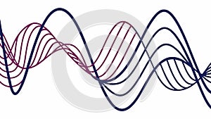 Abstract Dynamic Sound Waves, Music & Audio Visual, vector design Generative AI