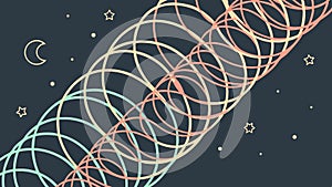 Abstract dynamic swirling lines geometric pattern graphic design, vector design Generative AI