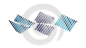 Abstract Dynamic Wavy Line Pattern, vector design Generative AI