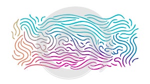Abstract Dynamic Wavy Pattern Vector Graphic, vector design Generative AI