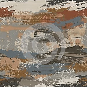 Abstract Earth Tone Brush Strokes Artistic Background