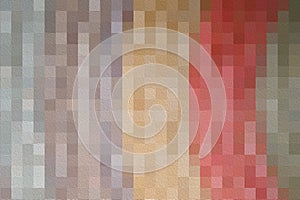 Abstract earth-tone colors mosaic for texture background and backdrop. Graphic design with square shapes pattern concept.