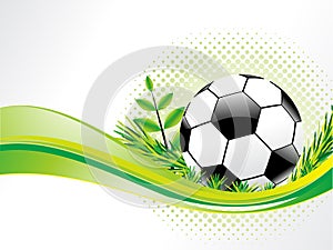 Abstract eco background with football