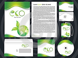 Abstract eco based corporate design template