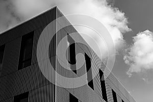 Abstract edge of a building on osnabruecks westerberg campus