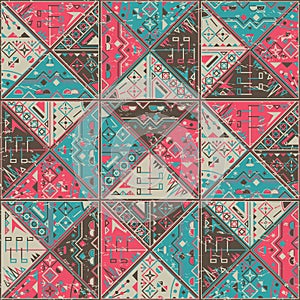 Abstract effect colorful triangle pattern background