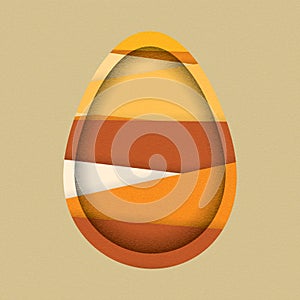 Abstract egg form easter
