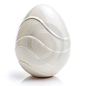 Abstract Egg isolated on white background